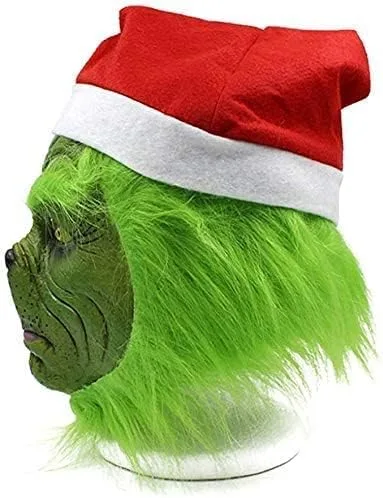 Vista 4 de Blackbeetle - Máscara de Navidad para niños hombres mujeres color verde