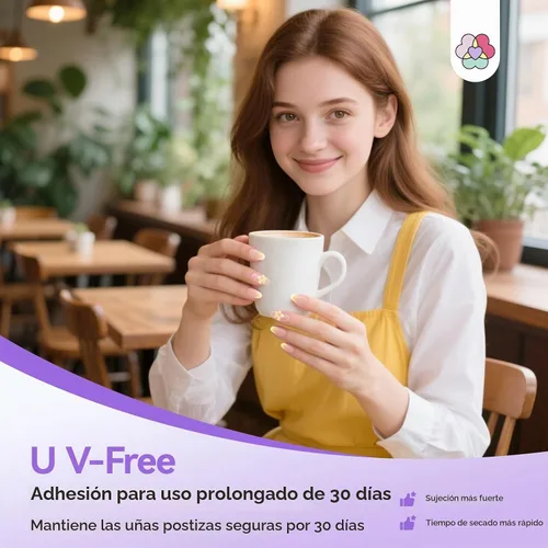 Vista 7 de SAVILAND Pegamento de uñas de gel semisólido para prensa, no necesita luz