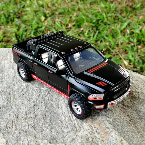 Vista 5 de Camioneta de juguete para niños de 4 a 7 años, modelo de metal fundido a presión, camiones de juguete con puertas abiertas, autos de juguete