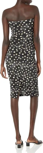 Vista 2 de Norma Kamali Women's Velvet Strapless Dress