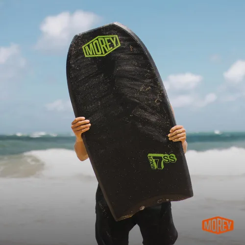 Vista 8 de Morey Mach 7-SS Body Board - Varilla de doble potencia para contornos de rodilla, riel de timbre superior, cola creciente