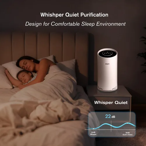 Vista 7 de Purificadores de aire para el hogar, habitación grande, dormitorio de hasta 2400 pies² con HEPA verdadero de 4 etapas. El filtro de aire Airspark