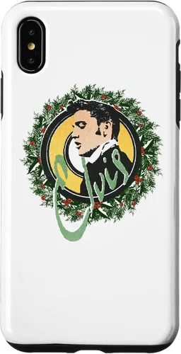 Vista 7 de Funda con corona de Navidad oficial para iPhone 14 Elvis Presley
