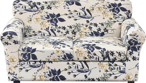 Vista 33 de HOTNIU 4 fundas elásticas para sofá (1 funda de sofá + 3 fundas de cojín), fundas de sofá antideslizantes, protector de muebles de sofá, ajuste