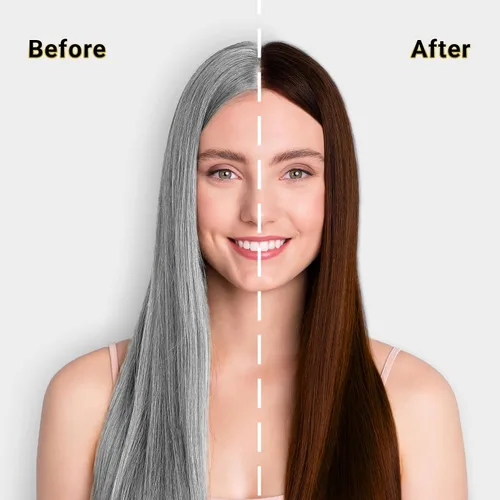 Vista 7 de Herbishh Champú de color para el cabello, 10 bolsitas + 1 bolsa de máscara de cabello de argán, tinte para el cabello 3 en 1, libre de PPD, fácil