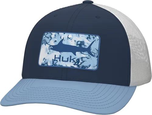 Vista 93 de HUK - Gorra de camionero de malla para hombre con cierre a presión Gorra de pesca antirreflectante