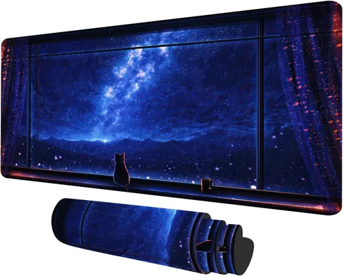 Vista 13 de Tapete de juego TCG, tapete de mouse MTG Forest Playmat compatible con juegos de mesa de cartas intercambiables, hermosas alfombrillas de juego
