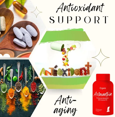 Vista 5 de Advanced Bionetix Triple Strength AstaQuil™ Astaxantina Fórmula de alta biodisponibilidad, 60 cápsulas blandas de aceite de coco orgánico para una