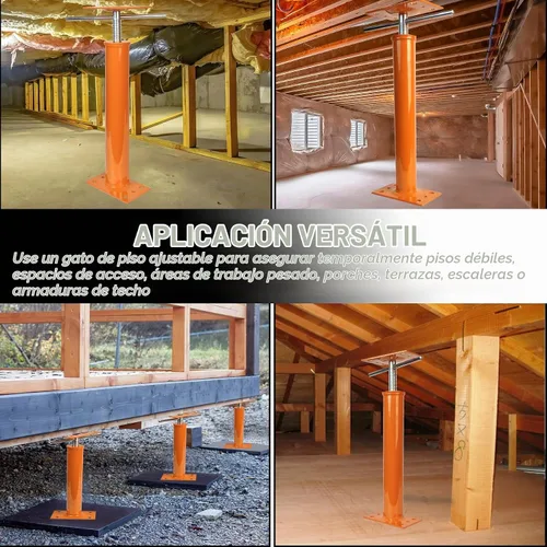 Vista 2 de Jack House Jack para nivelación, 15.5 a 21 pulgadas, gato de suelo Naranja