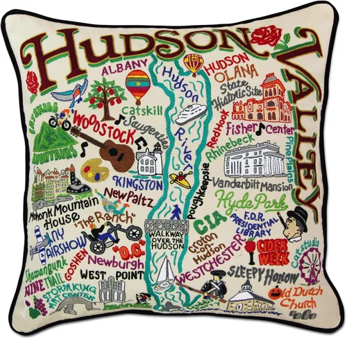 Vista 44 de Catstudio Portland (Oregon) - Almohada decorativa bordada