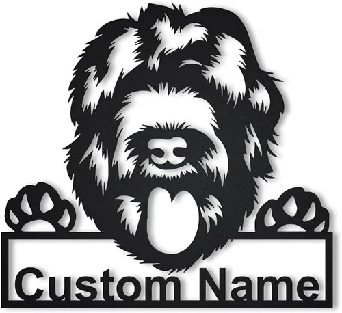 Vista 24 de zouwii Letrero de metal personalizado para perro Airedale Terrier Letrero de metal personalizado Airedale Terrier Airedale Terrier divertido