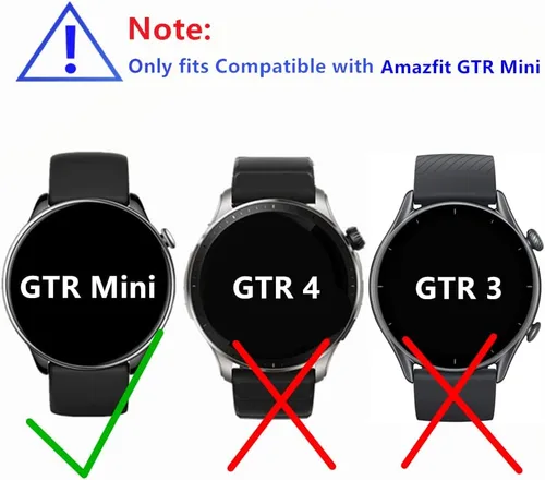 Vista 2 de Protector de pantalla compatible con Amazfit GTR Mini, cobertura completa HD, protector de pantalla invisible de TPU compatible con GTR Mini Smart