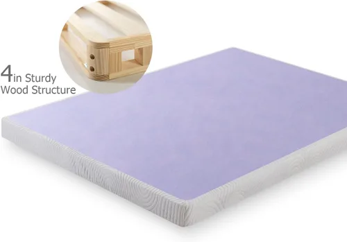 Vista 3 de Zinus - Base de colchón / box spring de madera de perfil bajo de 10 cm (4,0 pulgadas), para colchón, tamaño individual
