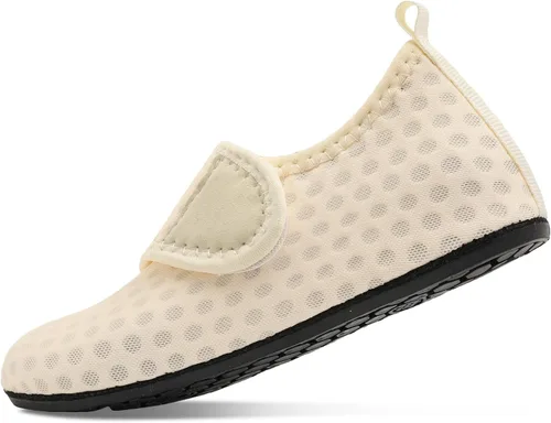 Vista 4 de Scurtain - Zapatos acuáticos para niños, calcetines acuáticos de secado rápido con sensación de pies descalzos para niños, niñas y bebés con suela