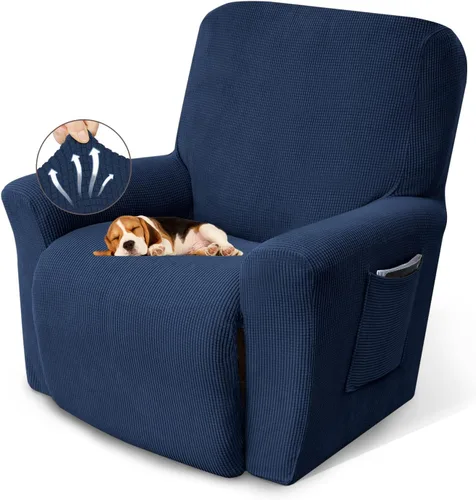 Vista 15 de KEKUOU Fundas para sillón reclinable, fundas para sillón reclinable Lazy Boy, fundas elásticas para sofá, 1 pieza de protector de muebles con parte