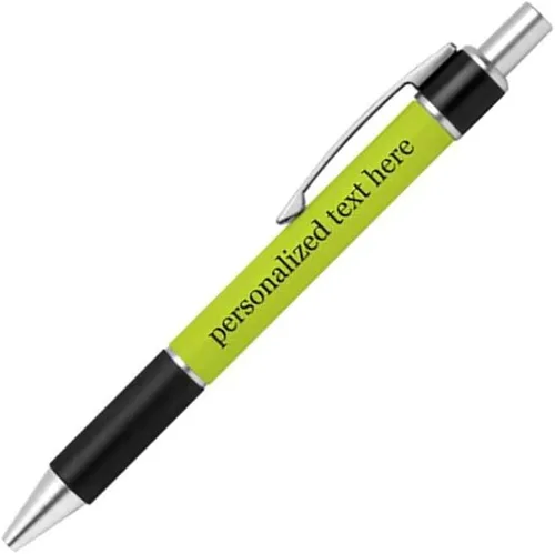 Vista 16 de Bolígrafo personalizado – Nombre o mensaje personalizado – Colores o impresiones – Regalo de papelería, suministros para la escuela de negocios