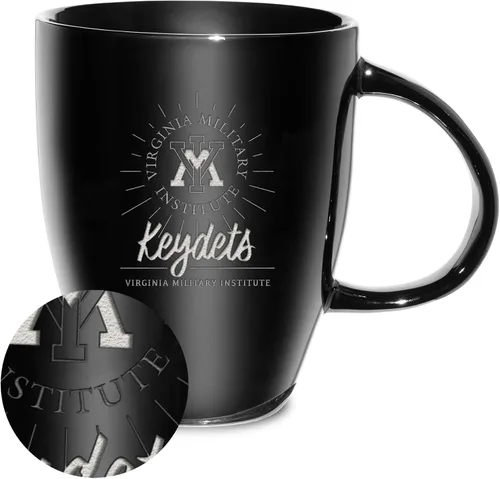 Vista 34 de Rico Industries - Taza de lustre cerámico con grabado láser de la NCAA de 18oz - Café-Té