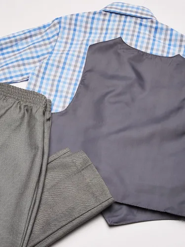 Vista 5 de Nautica - Conjunto de 4 piezas para niño incluye camisa de vestir, corbata, chaleco y pantalones