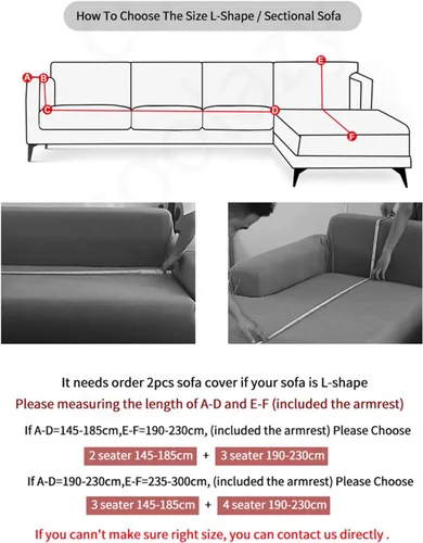 Vista 6 de ZPEE Fundas de sofá cortas elásticas de felpa, funda de sofá antideslizante para sofá cama, protector de sofá suave para perros, fundas de sofá