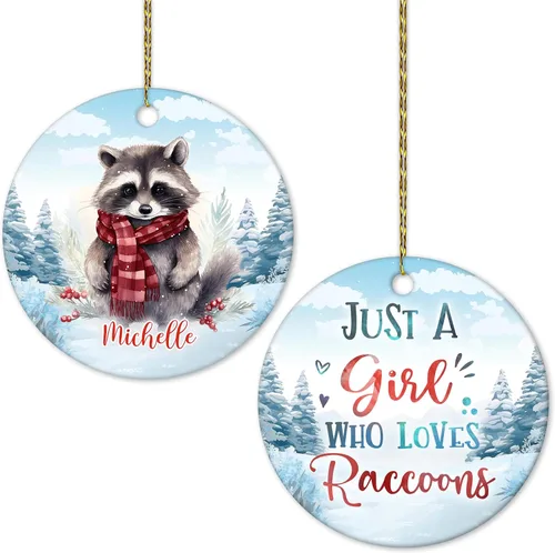 Vista 10 de Hyturtle Adorno de Navidad personalizado, con nombre personalizado, círculo de cerámica, para amantes de las abejas, decoración de árbol, regalo