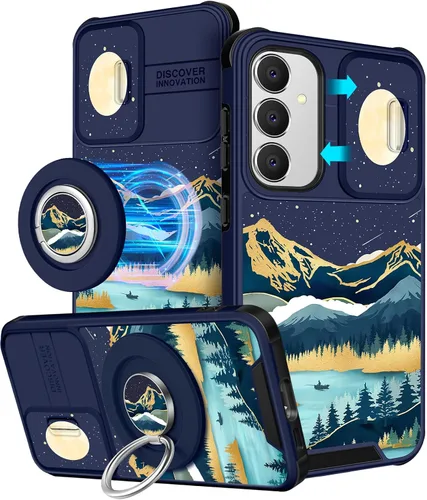 Vista 58 de Funermei Funda para teléfono Samsung Galaxy A15 5G - [2 en 1] Funda para teléfono de mujeres lindas chicas, diseño femenino de mariposa negra