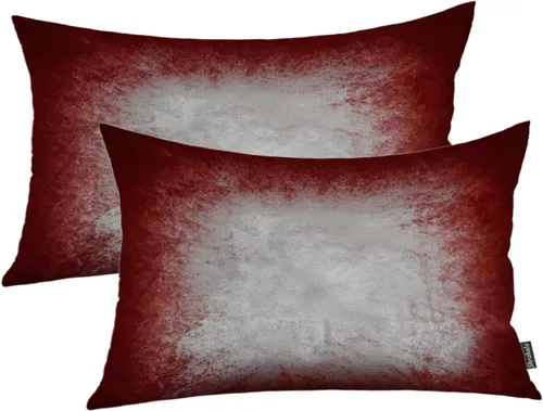 Vista 69 de Shrahala Juego de 2 fundas de almohada de mandala de color beige para exteriores, cuadradas, mandala, para interiores, de lino resistente al agua