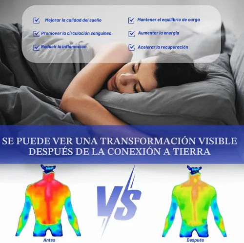 Vista 5 de Sábanas de Conexión a Tierra Twin - Sábana Bajera Ajustable de Fibra Plateada, Sábanas de Cama con Conexión a Tierra de Algodón, Sábana de Tierra