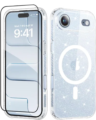 Vista 30 de MIODIK Compatible con Funda para iPhone Air, [Compatible con Magsafe] con Protector de Pantalla y Protección de Cámara Mejorada, Funda Protectora
