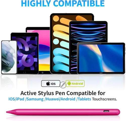 Vista 3 de Lápiz óptico para pantallas táctiles (paquete de 2), lápiz capacitivo universal para teléfonos/tabletas/pantalla táctil