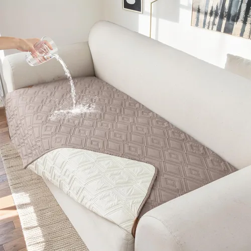 Vista 19 de Genina Juego de 2 Fundas de Reposabrazos para Sofá 100% Impermeables, Fundas para Reposabrazos de Sofá, Sillón, Protectores Antideslizantes
