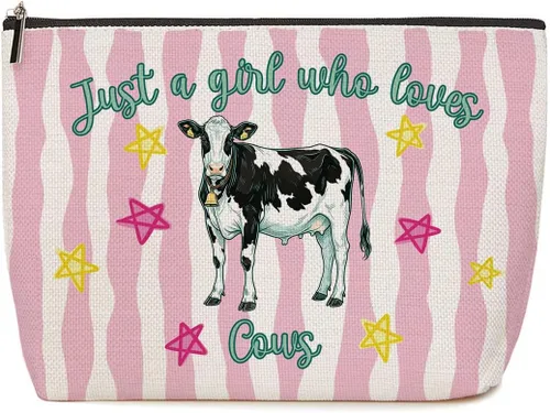 Vista 43 de Lovdazzles Dragon Gifts for Girls Makeup Bag Funny Animal Cosmetic Bag Gifts for Dragon Lovers Women, Just A Girl Who Loves Dragons, Christmas