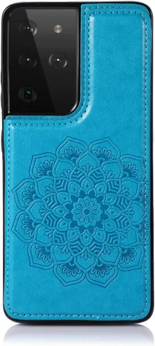 Vista 9 de Asuwish Funda compatible con Samsung Galaxy S21 Ultra Glaxay S21ultra 5G y protector de pantalla de vidrio templado, ranura para tarjetero, función