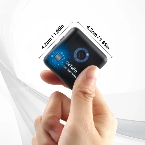Vista 4 de Star200 T2 - Sistema de micrófono inalámbrico Lavalier de doble canal de 2.4 GHz, micrófono omnidireccional pequeño para teléfono inteligente