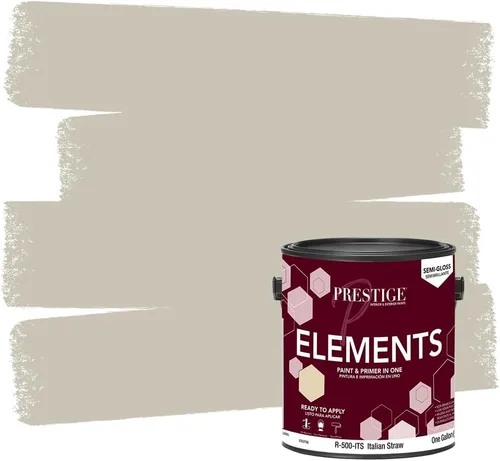 Vista 23 de PRESTIGE Paints Elements - Pintura interior e imprimación en uno, cáscara de huevo, 1 galón, gris cabo
