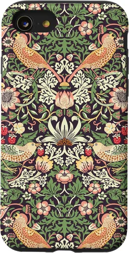 Vista 18 de Funda con diseño Art Nouveau para iPhone 16, diseño de ladrón de fresas William Morris