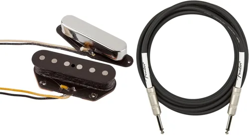 Vista 11 de Fender Custom Shop '51 Nocaster Telecaster Pickups - Paquete de níquel con cable para instrumentos