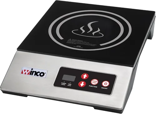 Vista 3 de Winco EIDS-34 - Quemador de inducción de grado comercial, 1800 W, 240 V Negro/Blanco
