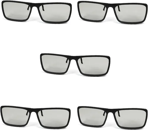 Vista 7 de Othmro 10 gafas duraderas estilo 3D 3D, gafas de visión 3D, gafas de juego de película 3D, lentes de polarización 3D, marco de plástico, lente