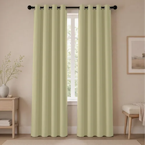 Vista 96 de Cortinas de oscurecimiento de habitación de 45 pulgadas de largo para dormitorio y sala de estar, cortinas térmicas aislantes con ojales