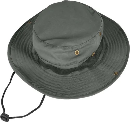 Vista 27 de Sombreros de sol para hombres y mujeres, sombrero de cubo UPF 50+, sombrero Boonie plegable, protección UV, senderismo, playa, pesca, safari