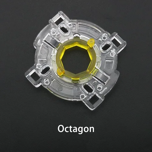 Vista 4 de DGHAOP 4pcs Arcade Rocker Accessories Base 48 Way Restrictor Plate Gate JLF Series Joystick Fully Transparent Base Retaining Ring