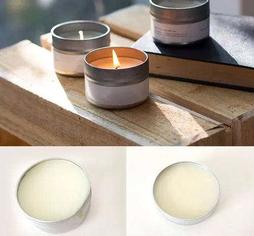 Vista 7 de Paquete de 15 latas de aluminio redondas de plata vacías de 5 onzas de 5.1 fl oz, tapa de tornillo, aroma a cera para el cabello, contenedor