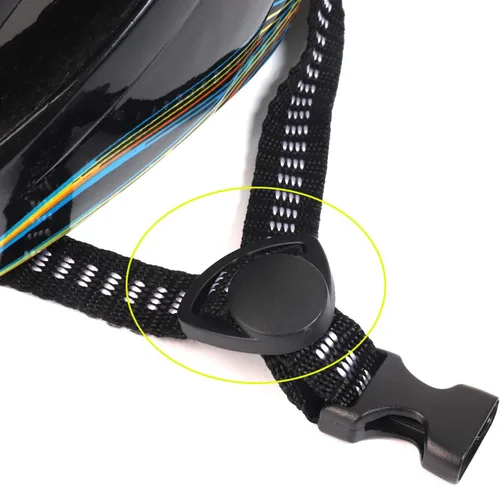 Vista 7 de Paquete de 10 Hebillas de Bloqueo para Correa de Casco de Bicicleta, Sujetador Divisor Autoajustable del Lado de la Oreja, Adaptador de División