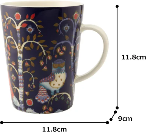 Vista 6 de Iittala Taza con asa, azul, 13.5 fl oz, paquete de 1