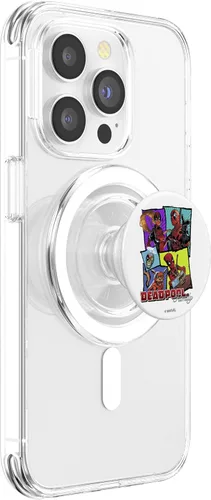 Vista 3 de Marvel Deadpool - Retrato familiar apilado PopSockets MagSafe PopGrip para iPhone