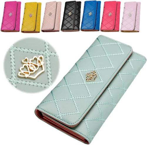 Vista 5 de Chunshop - Cartera larga para mujer diseño de corona