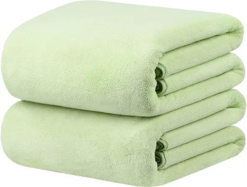 Vista 49 de JML - Toallas de baño de microfibra de gran tamaño (30 x 60 pulgadas), suaves, súper absorbentes y de secado rápido, multiusos para deportes