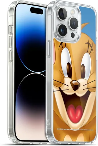 Vista 58 de Head Case Designs Funda de gel de cara completa con licencia oficial de Tom y Jerry Jerry [protección de grado militar] compatible con Apple iPhone
