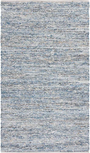 Vista 14 de SAFAVIEH Natura Collection - Alfombra de pasillo, 2 pies 3 pulgadas x 7 pies, azul y marfil, lana y algodón, ideal para dormitorio, vestíbulo