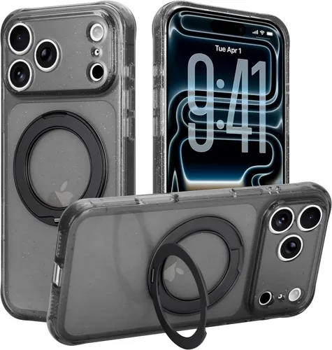 Vista 30 de Funda para iPhone 16 Pro Max, compatible con Magsafe, color negro
